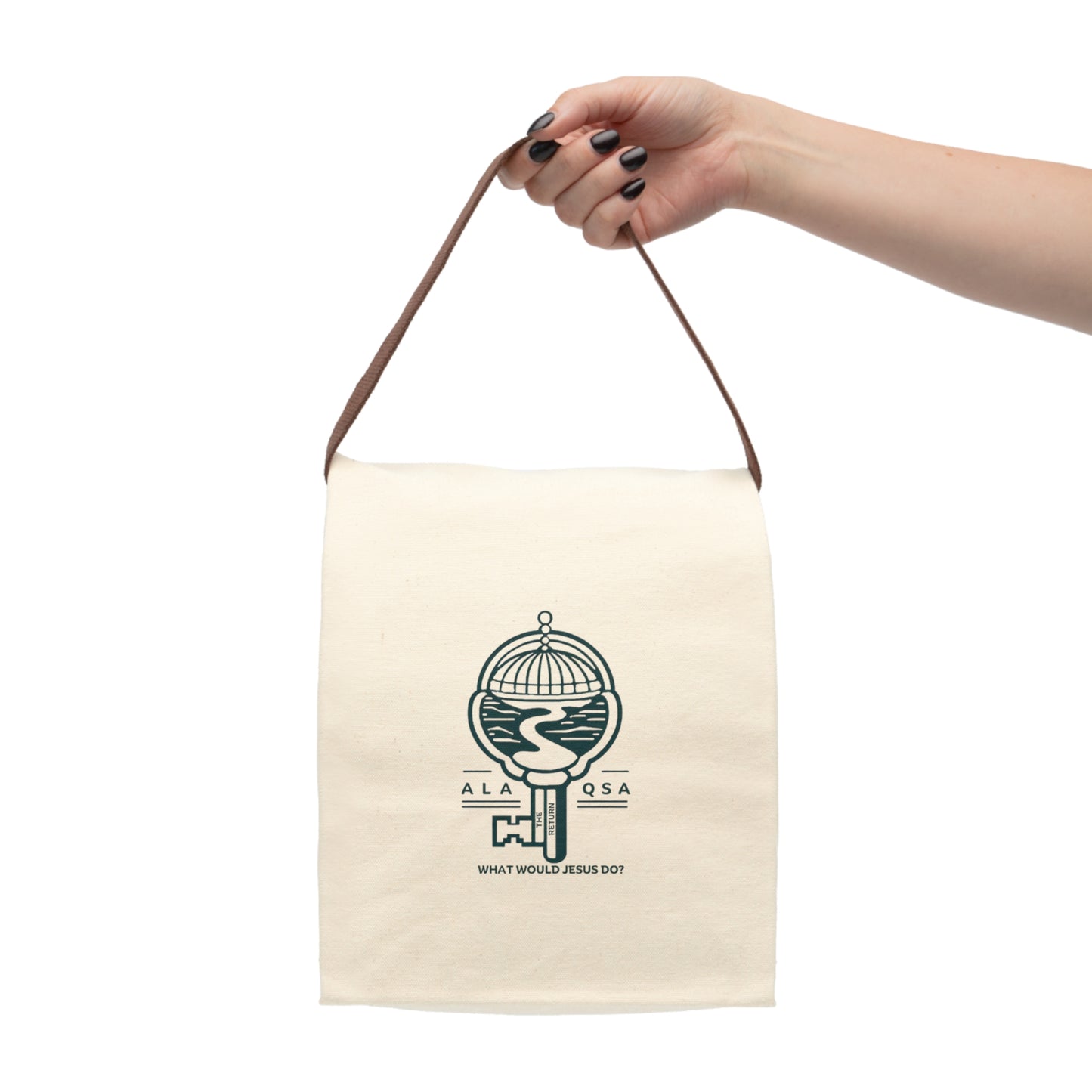 Canvas Lunch Bag With Strap